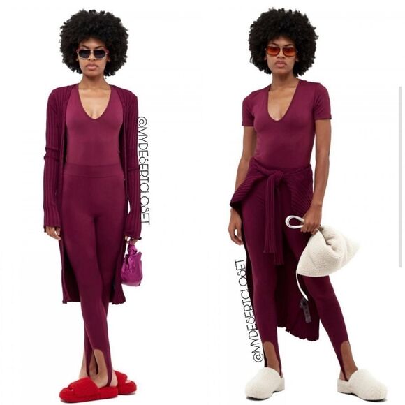 SIMON MILLER Evan Stirrup Seamless Leggings in Plum - Picture 8 of 15